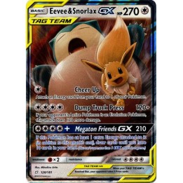 Eevee & Snorlax GX - 120/181 - Ultra Rare