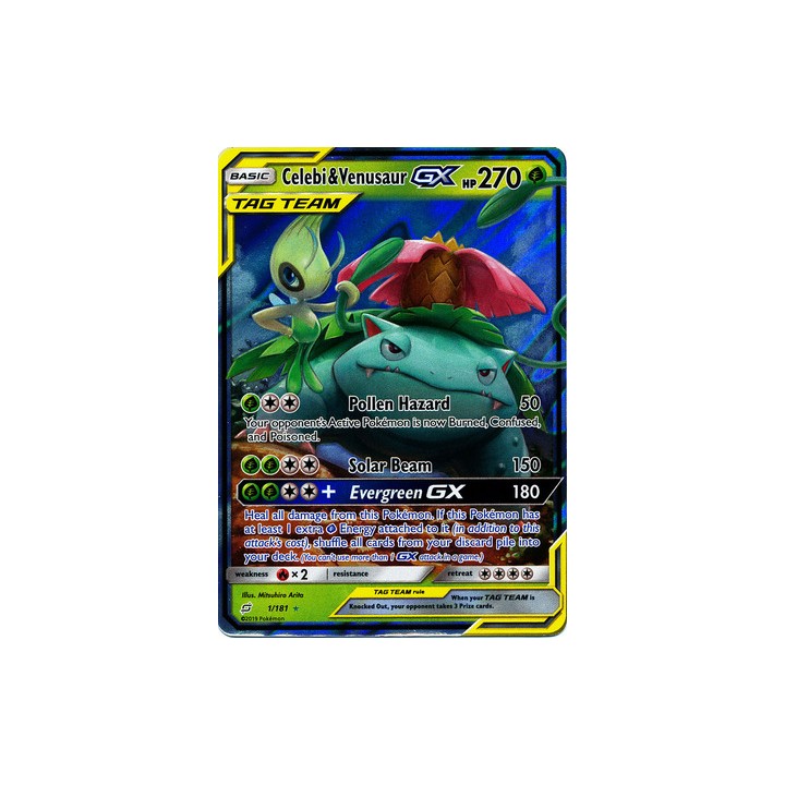 Celebi & Venusaur GX - 1/181 - Ultra Rare