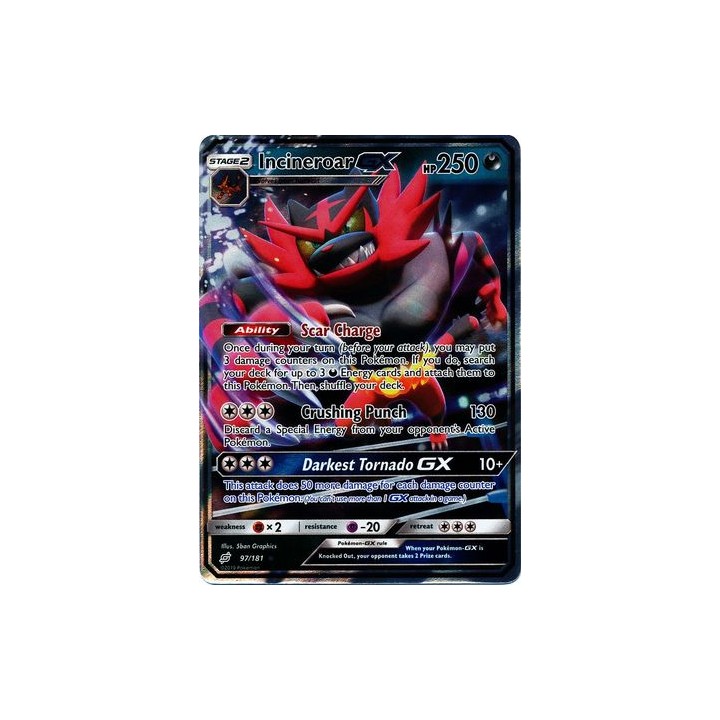 Incineroar GX - 97/181 - Ultra Rare