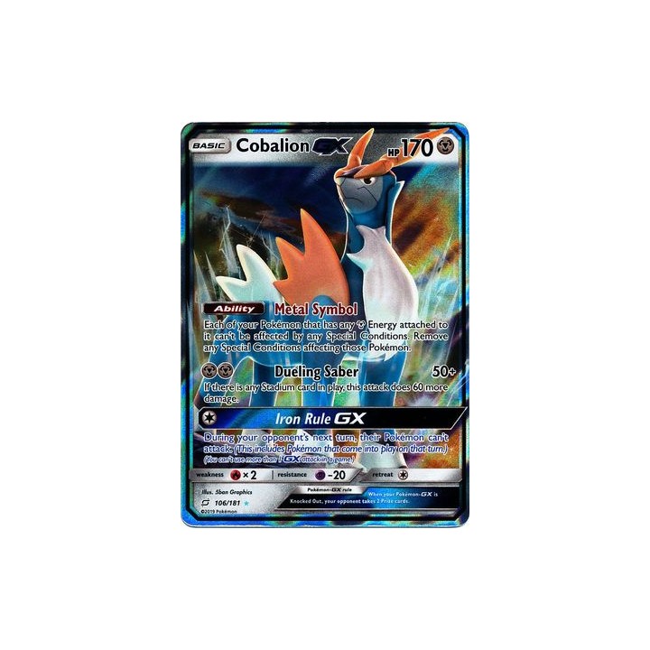 Cobalion GX - 106/181 - Ultra Rare