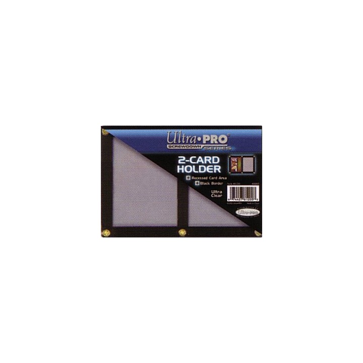 2-Card Black Frame Screwdown Holder