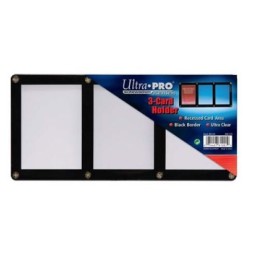 3-Card Black Frame Screwdown Holder