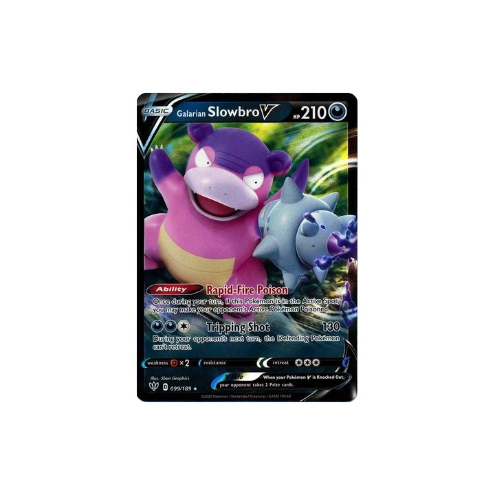 Galarian Slowbro V - 099/189 - Ultra Rare