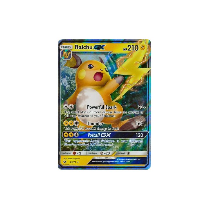 Raichu GX - 29/73 - Ultra Rare