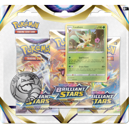 Pokémon TCG: Brilliant Stars 3-Pack Blister Leafeon
