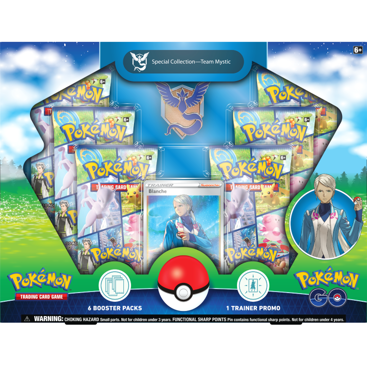OUTLET Pokémon TCG: Pokémon Go - Team Mystic Special Pin Collection box