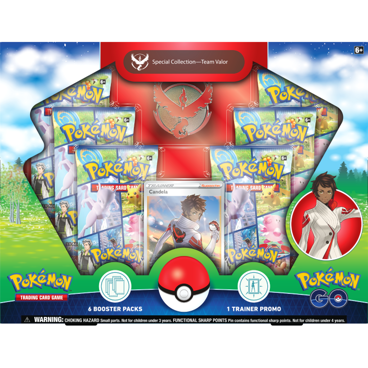OUTLET Pokémon TCG: Pokémon Go - Team Valor Special Pin Collection box