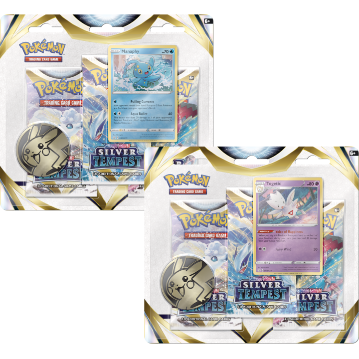 Pokémon TCG: Silver Tempest 3-Pack (2 warianty)