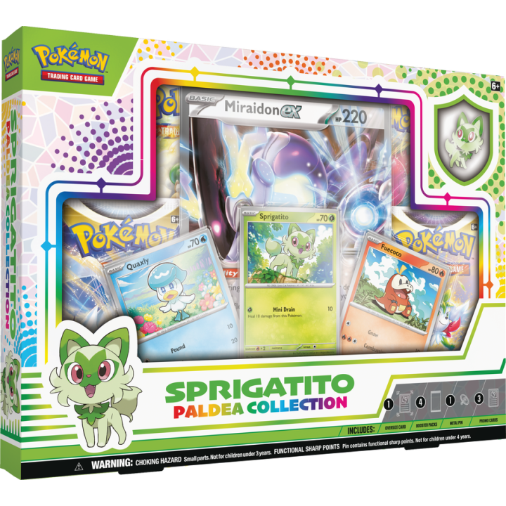 Pokémon TCG: Paldea Pin Box Sprigatito