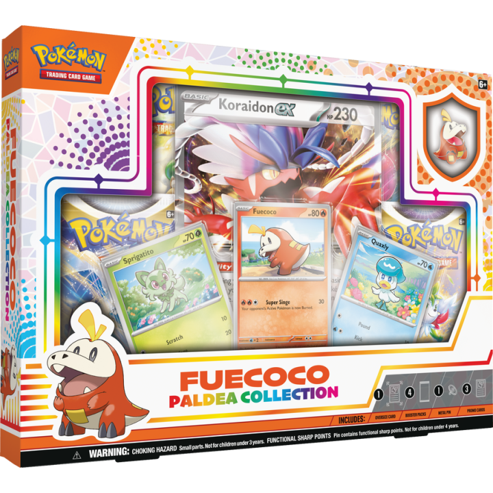 Pokémon TCG: Paldea Pin Box Fuecoco