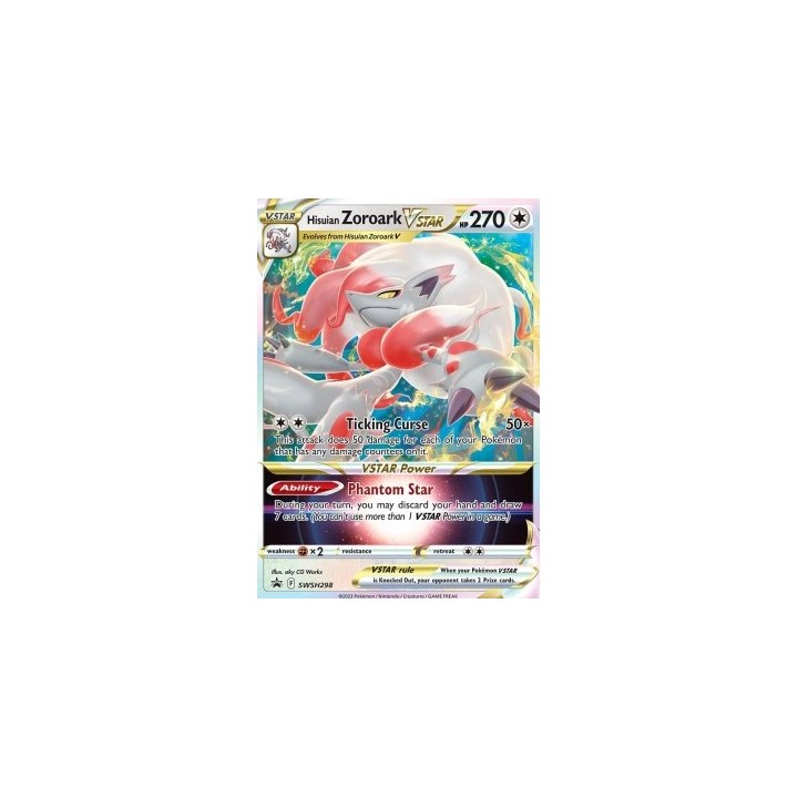 Hisuian Zoroark VSTAR - SWSH298 - Oversized Promo