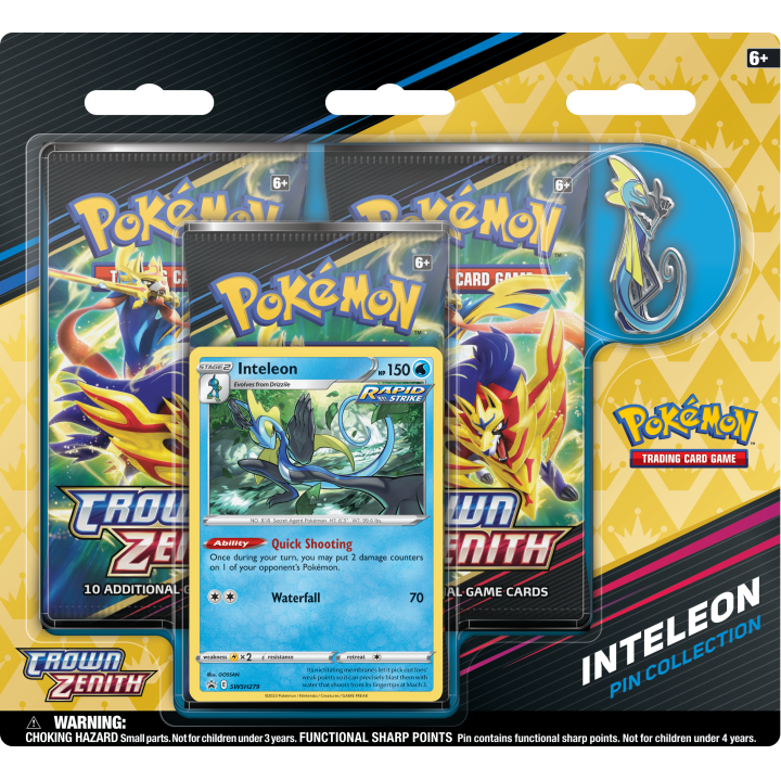 Pokémon TCG: Crown Zenith Pin Collection - Inteleon