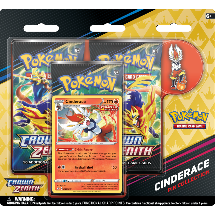 Pokémon TCG: Crown Zenith Pin Collection - Cinderace