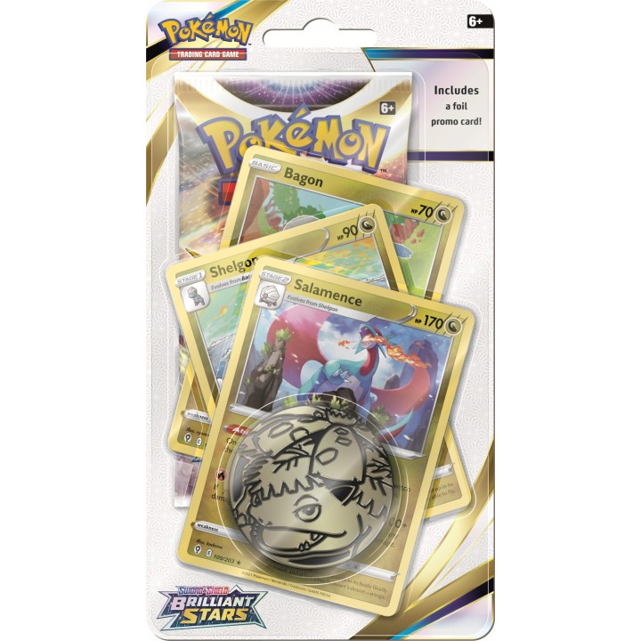 Pokémon TCG: Brilliant Stars Premium Checklane Blister Salamence