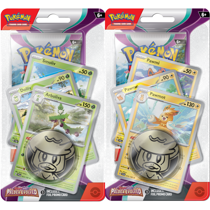 Pokémon TCG: Paldea Evolved - Premium Checklane Blister (2 warianty)