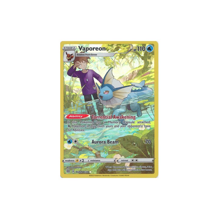 Vaporeon - TG02/TG30 - Holo Rare