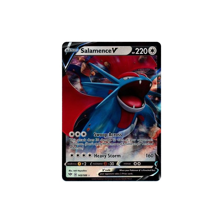 Salamence V - 143/189 - Ultra Rare