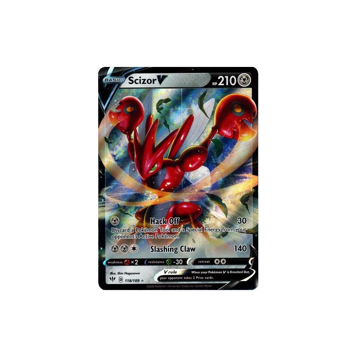 Scizor V - 118/189 - Ultra Rare