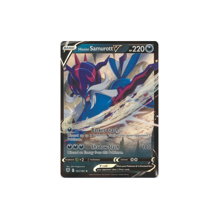 Hisuian Samurott V - 101/189 - Ultra Rare