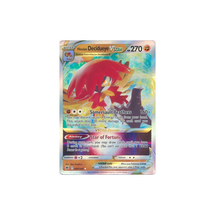 Hisuian Decidueye VSTAR - 084/189 - Ultra Rare