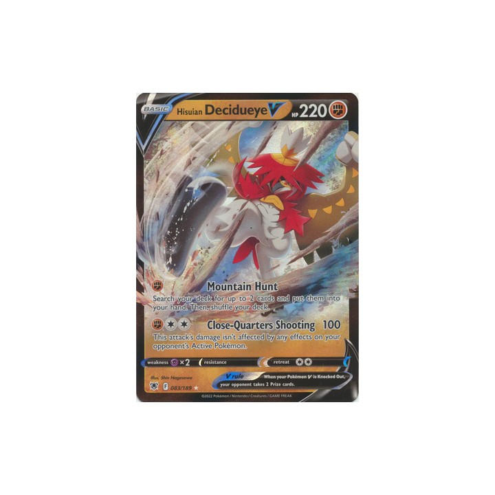 Hisuian Decidueye V - 083/189 - Ultra Rare