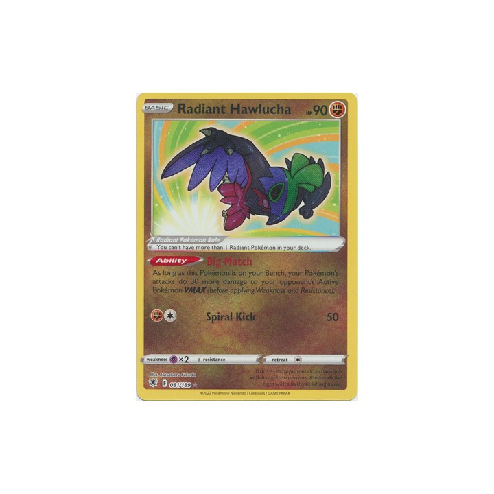 Radiant Hawlucha - 081/189 - Radiant Rare