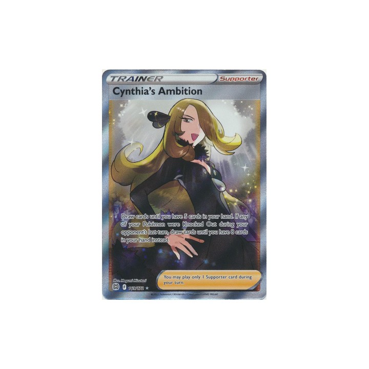 Cynthia's Ambition - 169/172 - Full Art Ultra Rare
