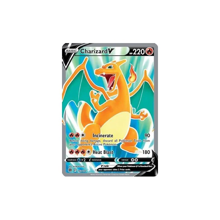 Charizard V - 153/172 - Full Art Ultra Rare