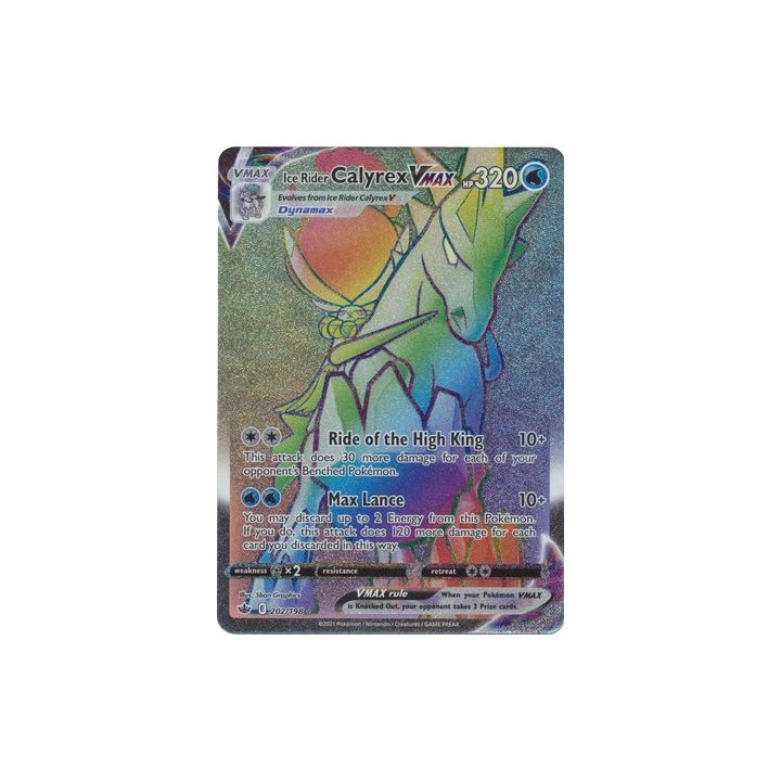 Ice Rider Calyrex VMAX - 202/198 - Hyper Rare