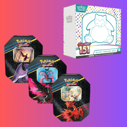 Pokemon TCG: S&V 151 ETB + CROWN ZENITH TIN (Moltres+Zapdos+Articuno)