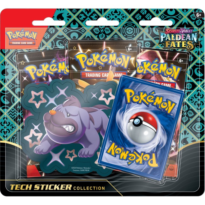 Pokemon TCG: Paldean Fates Tech Sticker Collection Maschiff