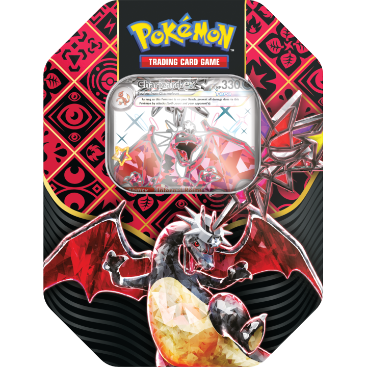 Pokemon TCG: Paldean Fates Tin 4-booster - Charizard