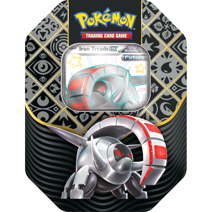 Pokemon TCG: Paldean Fates Tin 4-booster - Iron Treads