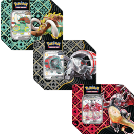 Pokemon TCG: Paldean Fates Tin 5-booster - KOMPLET