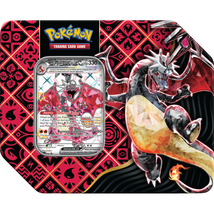 Pokemon TCG: Paldean Fates Tin 5-booster - Charizard