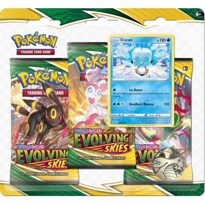 Pokemon TCG: Evolving Skies 3-pack - Eiscue