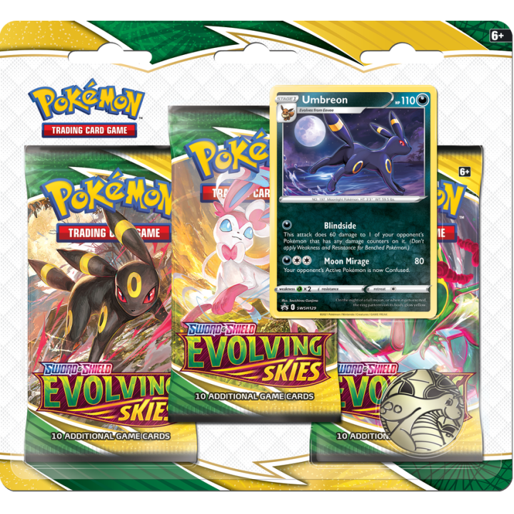 Pokemon TCG: Evolving Skies 3-pack - Umbreon