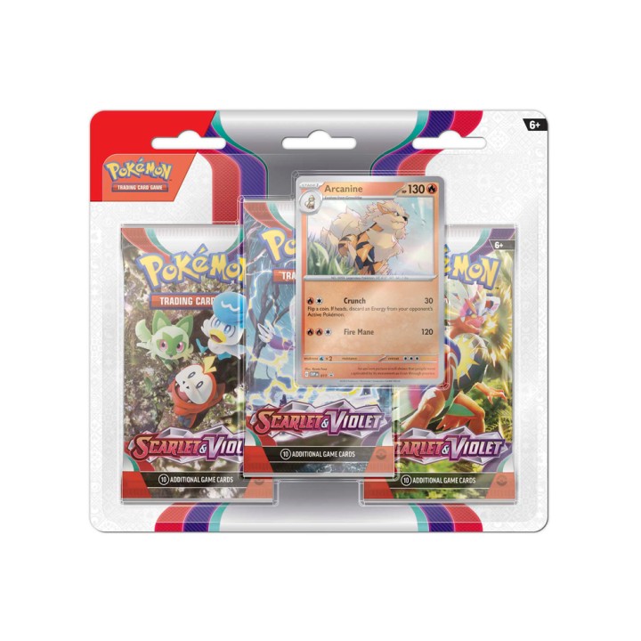 Pokemon TCG: Scarlet Violet 3-pack - Arcanine